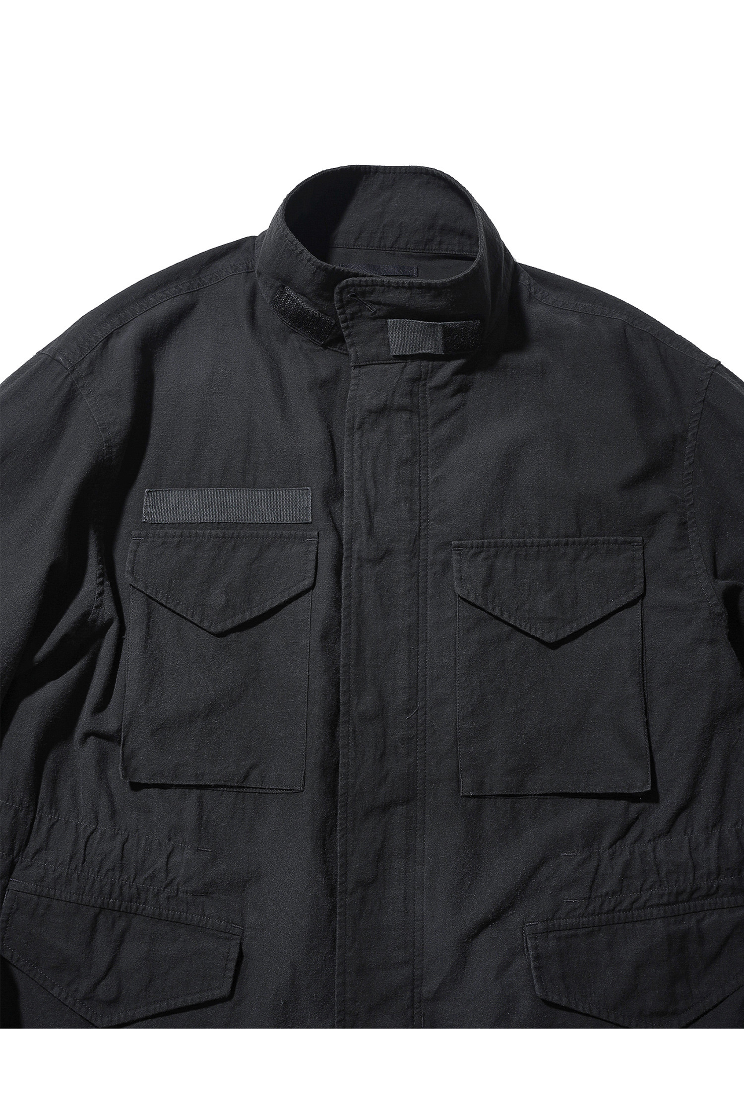 OURSELVES - 사파리/필드자켓 - (OURSELVES) Powder Washed M-65 Field Jacket - Charcoal