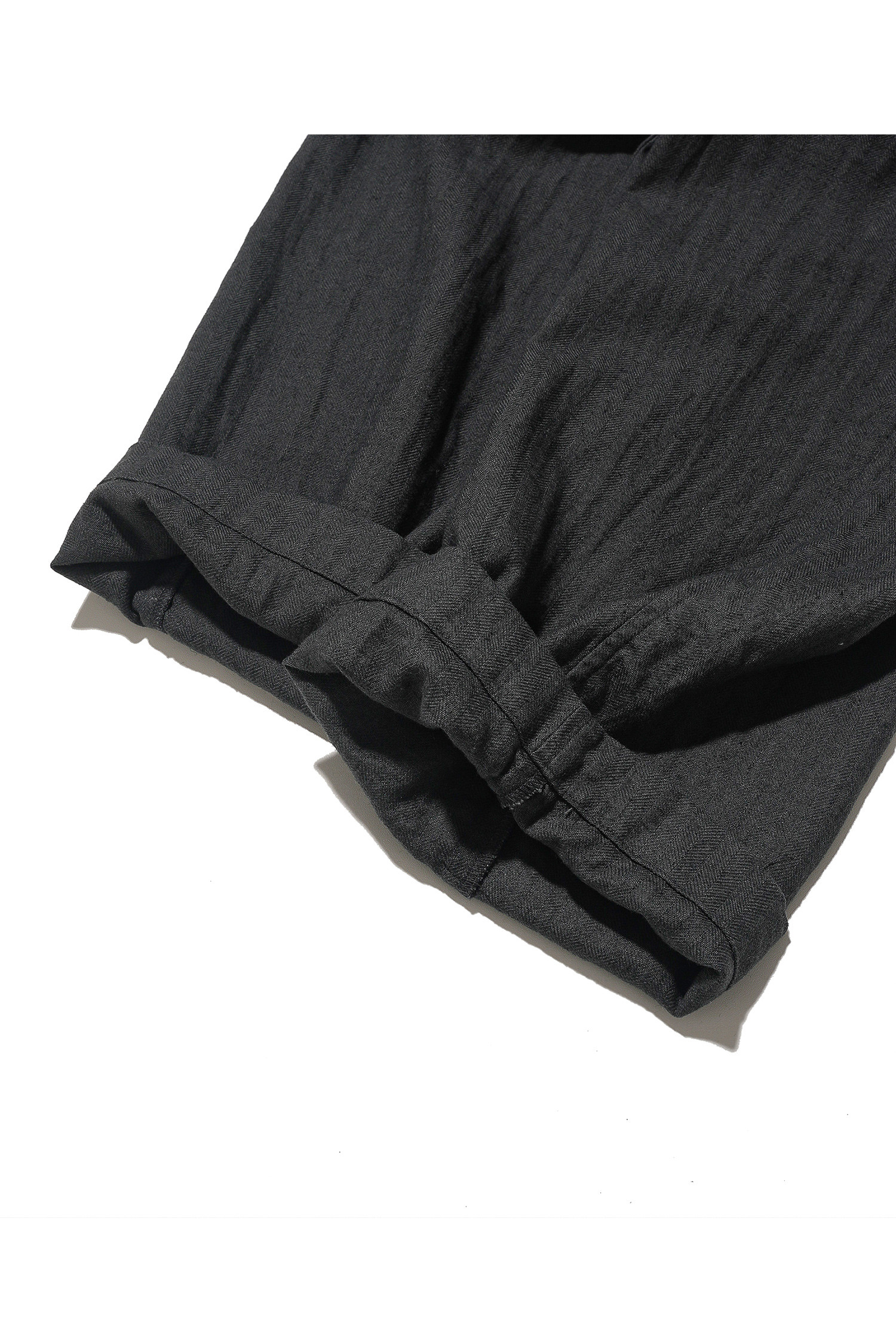 OURSELVES - 슬랙스/수트팬츠 - (OURSELVES) Harringbone L/C Slumber Pants Charcoal