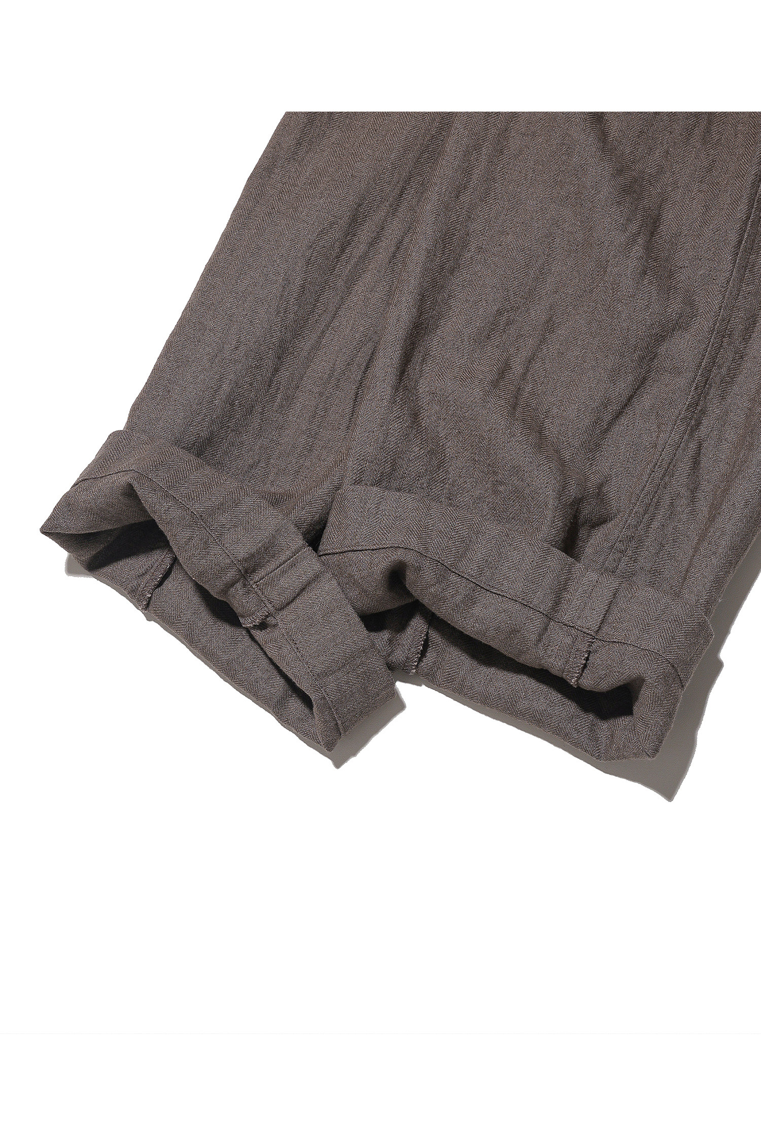 OURSELVES - 슬랙스/수트팬츠 - (OURSELVES) Harringbone L/C Slumber Pants Mocha