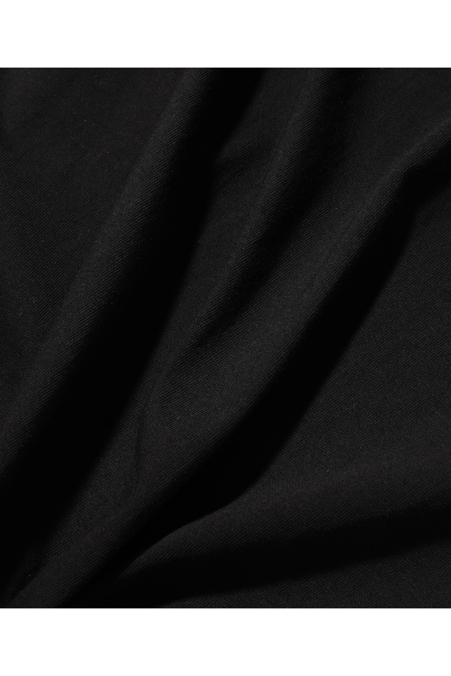 OURSELVES - 반팔티셔츠 - Silky Cotton Short Sleeve Black