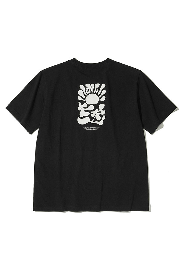 WELTER EXPERIMENT - 반팔티셔츠 - Sunrise T-shirt - BLACK