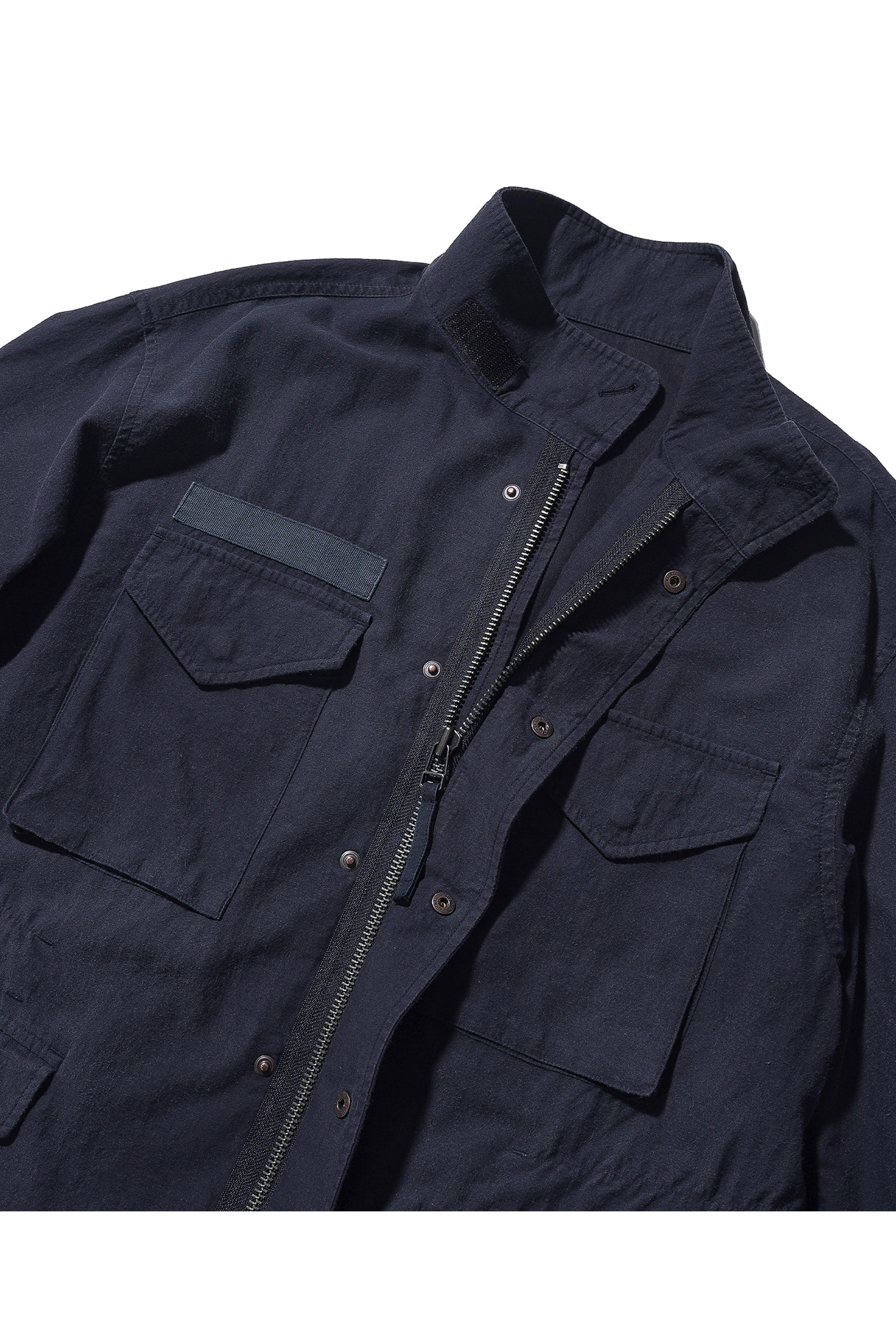 OURSELVES - 사파리/필드자켓 - (OURSELVES) Powder Washed M-65 Field Jacket - Navy