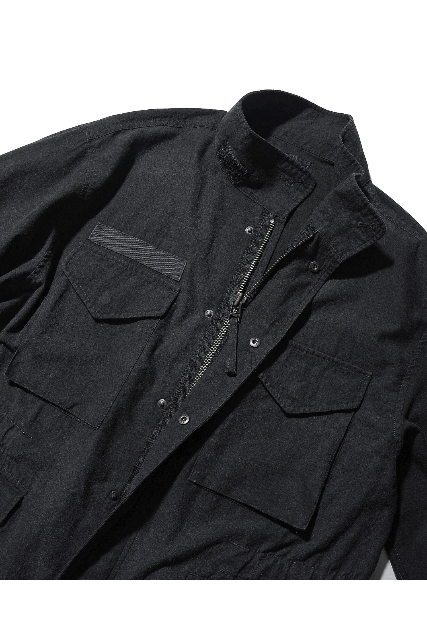 OURSELVES - 사파리/필드자켓 - (OURSELVES) Powder Washed M-65 Field Jacket - Charcoal