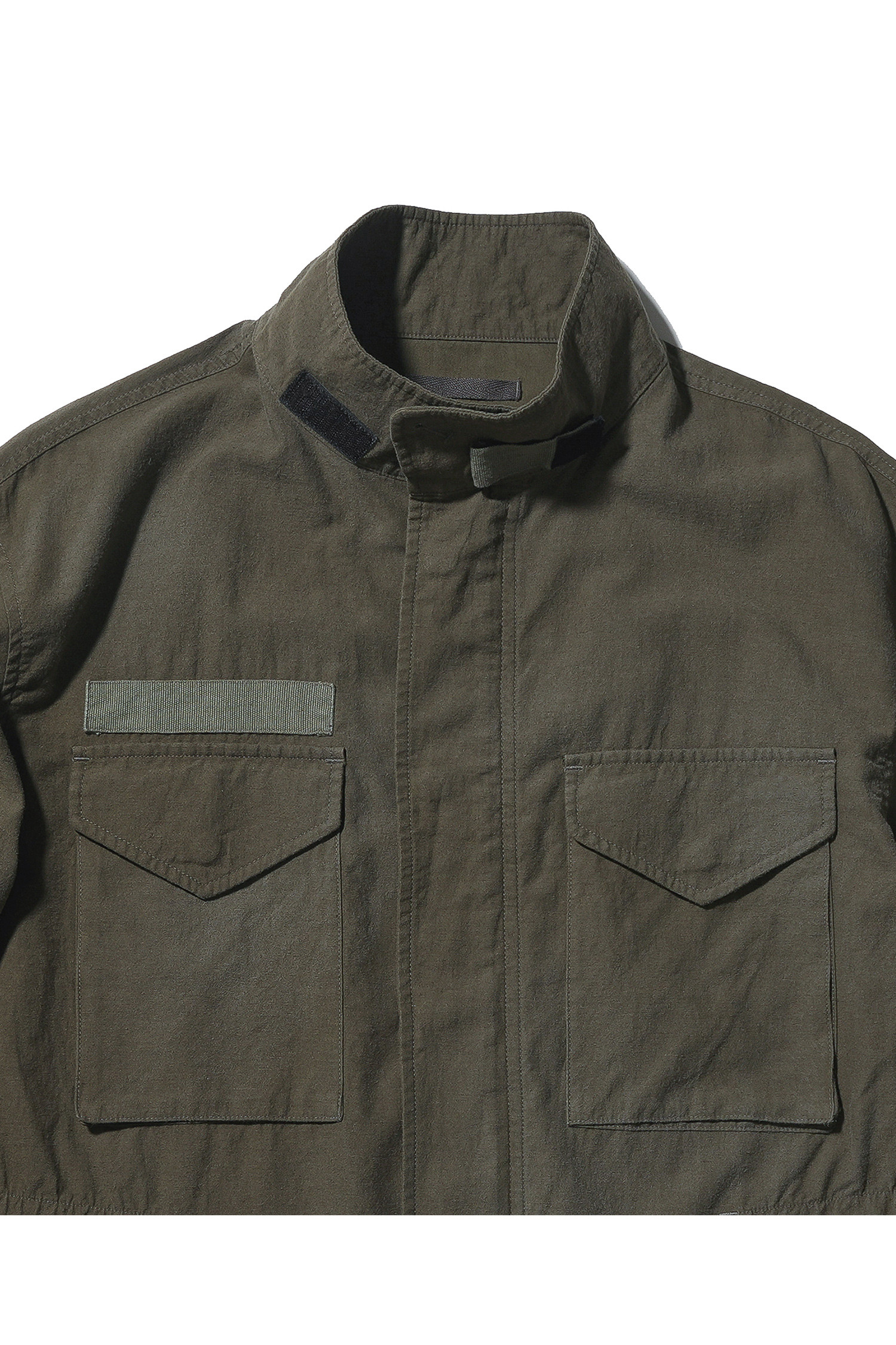 OURSELVES - 사파리/필드자켓 - (OURSELVES) Powder Washed M-65 Field Jacket - Olive