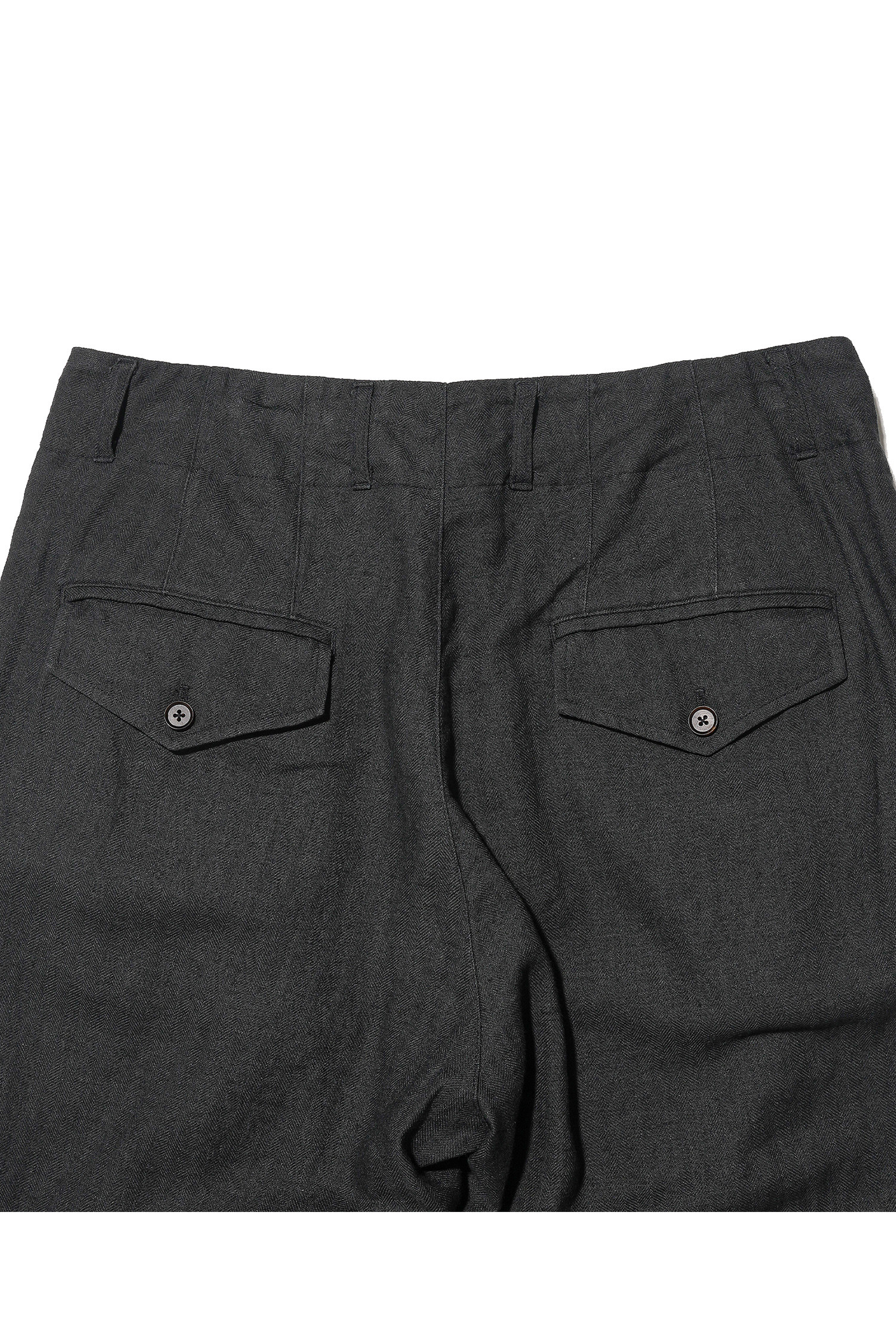 OURSELVES - 슬랙스/수트팬츠 - (OURSELVES) Harringbone L/C Slumber Pants Charcoal