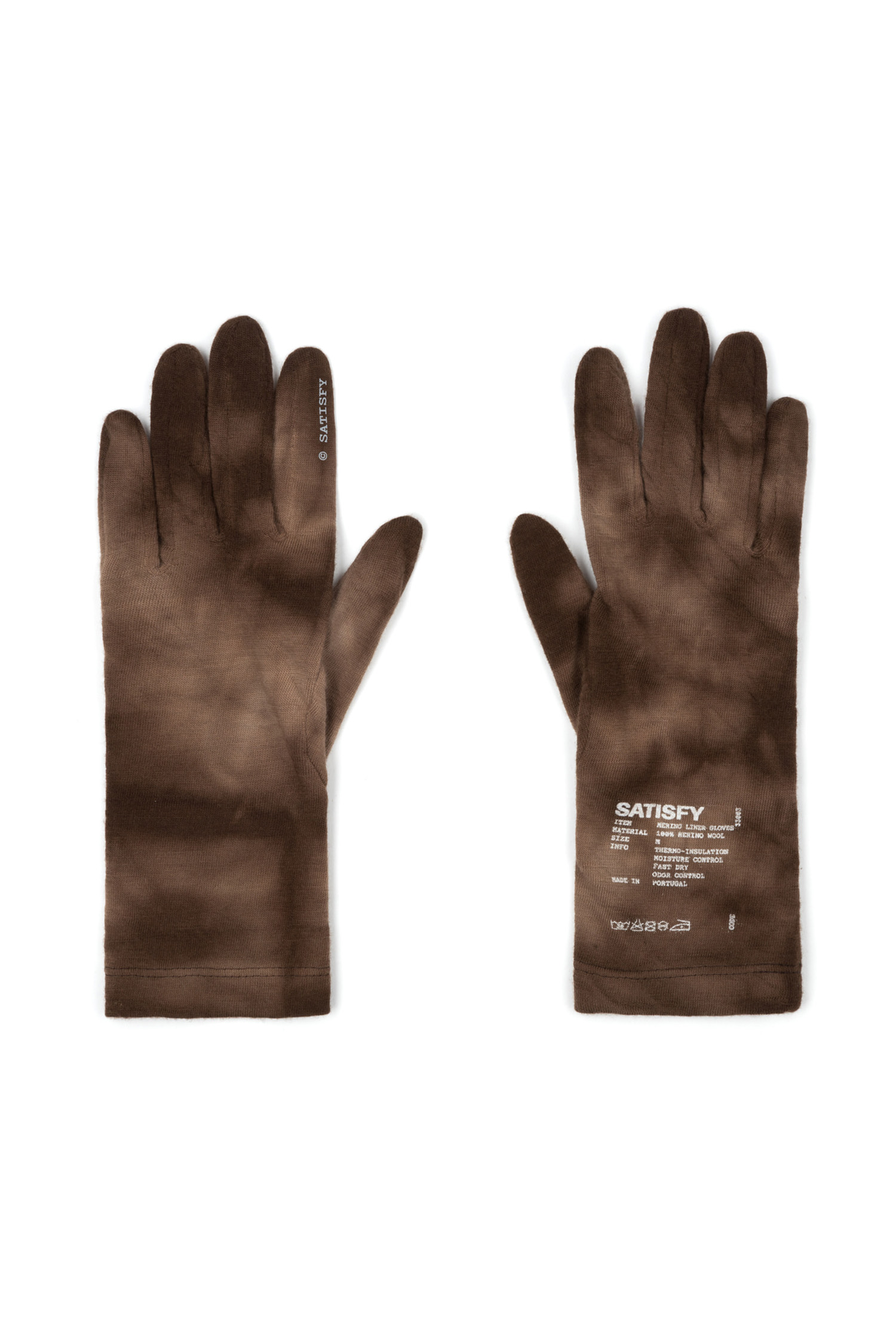 Satisfy - 장갑 - (SATISFY RUNNING) CloudMerino Liner Gloves - 33003 BPI Batik Pine