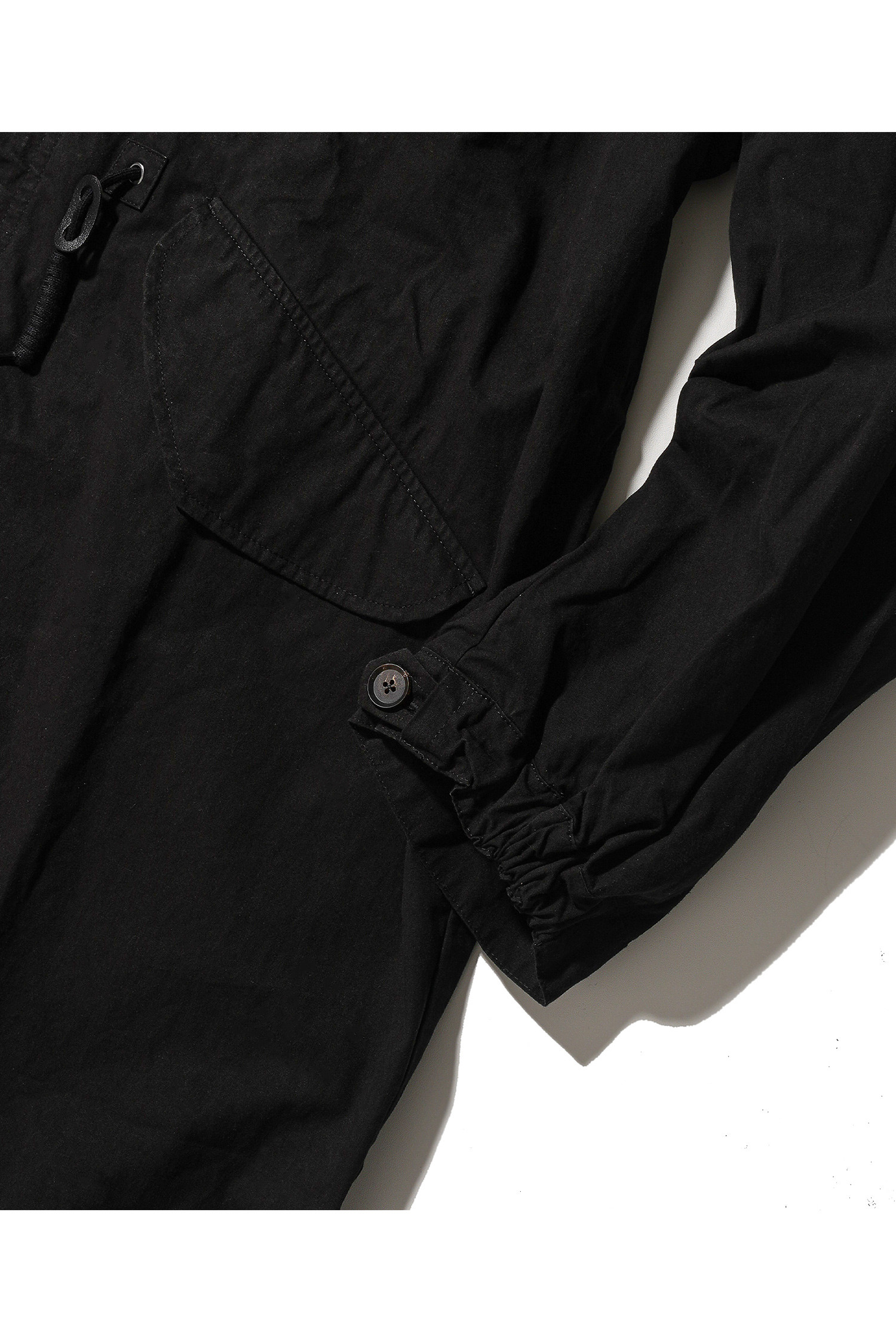 OURSELVES - 사파리/필드자켓 - (OURSELVES) Washed Cotton Mods Parka Black