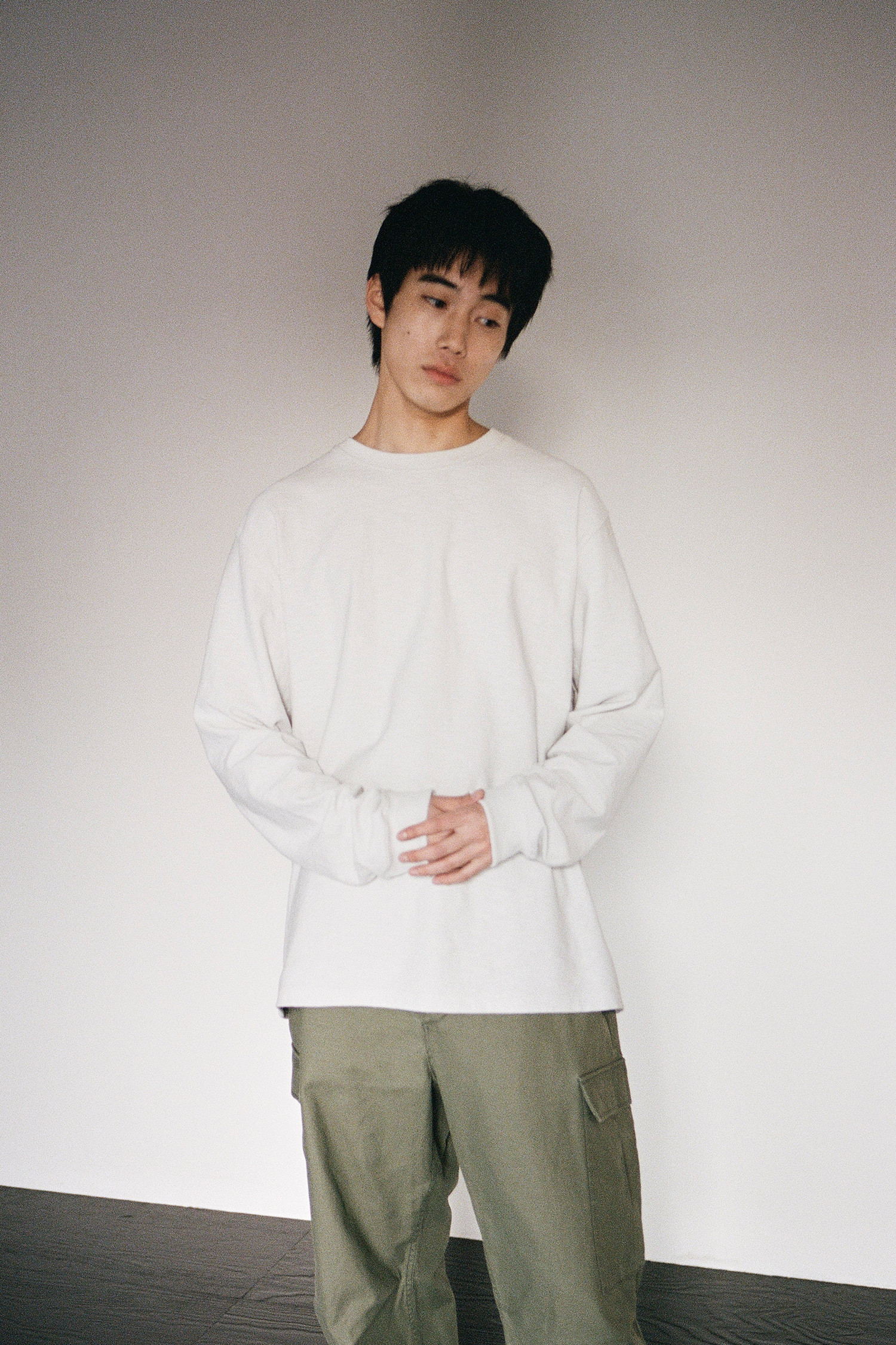 OURSELVES - 긴팔티셔츠 - (OURSELVES) Long Sleeve Off White