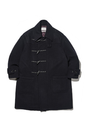 Wool Duffle Coat - Dark Navy