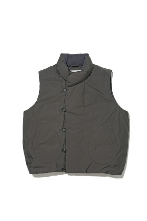 GOOSE DOWN MIL Vest  - Charcoal