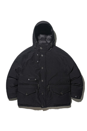 Goose Down Smock Parka - Black
