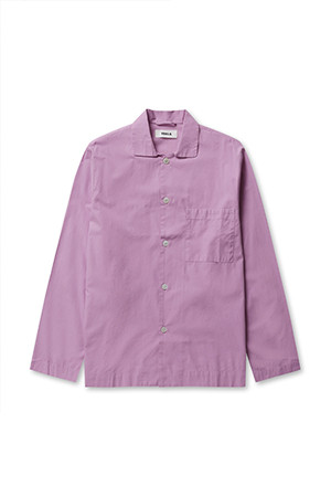 Poplin Long Sleeve Shirts - Purple Pink