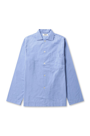 Poplin Long Sleeve Shirts - Cornflower Blue