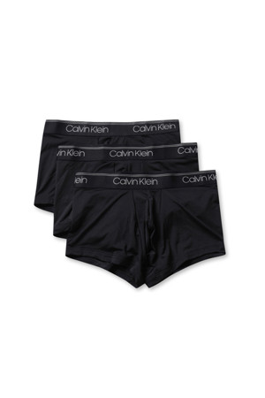 3 Pack Low Rise Trunks - Black