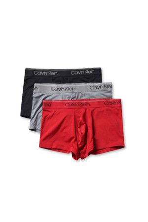 3 Pack Low Rise Trunks - Black / Micro Chip / Molten