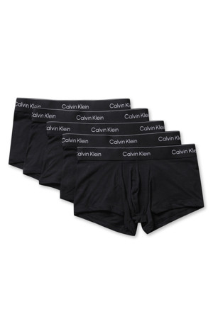 5 Pack Low Rise Trunks - Black