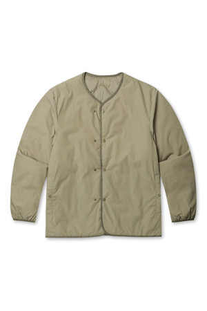 (NANAMICA) REVERSIBLE DOWN CARDIGAN - KHAKI BEIGE