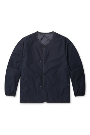 (NANAMICA) REVERSIBLE DOWN CARDIGAN - NAVY