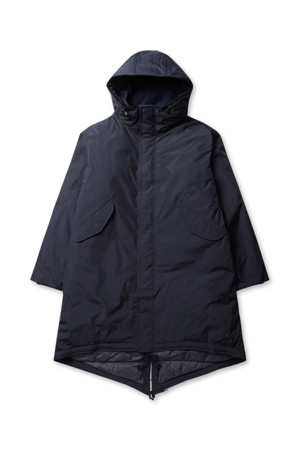 (NANAMICA) GORE-TEX LONG DOWN COAT - NAVY