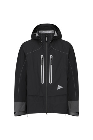 (AND WANDER) PERTEX SHIELD RAIN JACKET - BLACK