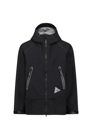 (AND WANDER) LOOSE FITTING RAIN JACKET - BLACK