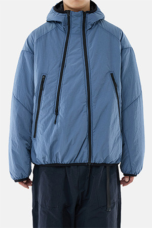 DOUBLE-ZIP INSULATED PARKA - STEEL BLUE 