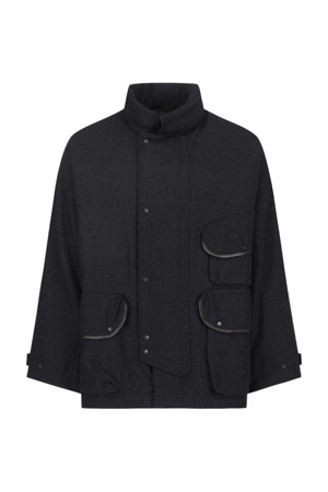WOOL SERGE HUNTER JACKET - TOP NAVY
