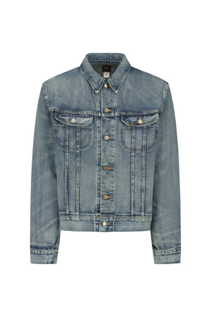 LEELAND INDIGO DENIM TRUCKER JACKET - LEELAND WASH