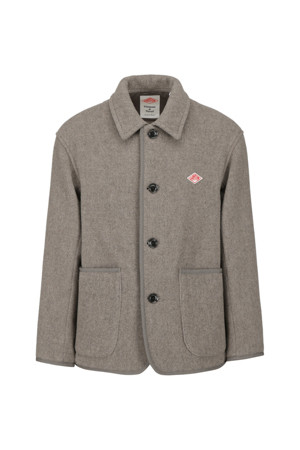 MEN'S WOOL LIGHT PILE COVERALLS JACKET - H.BEIGE