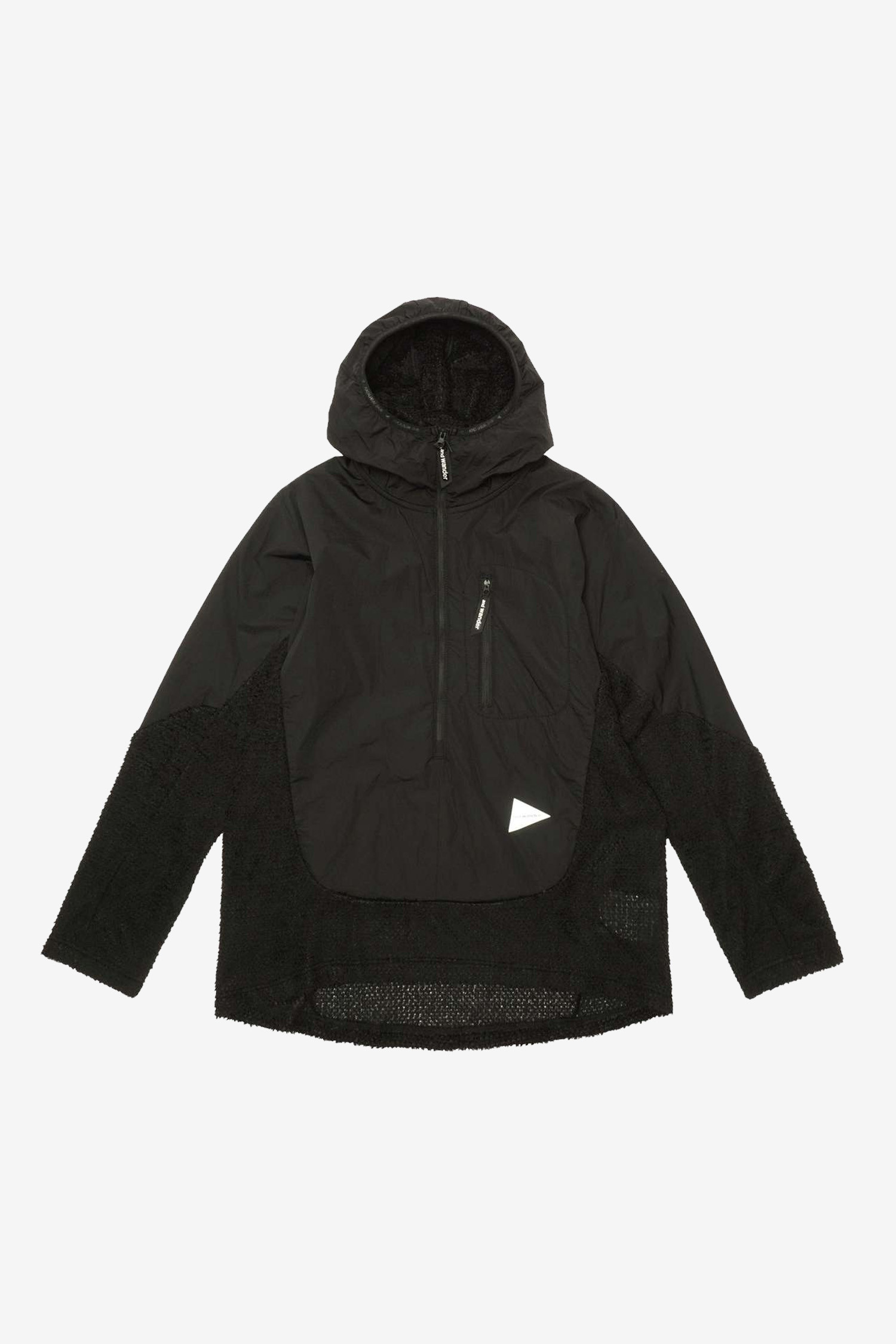 (AND WANDER) alpha direct f/z hoodie - 5744241115 010 BLACK