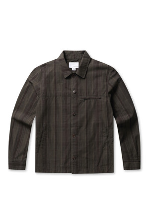 Plaid Dock Jacket - Brown