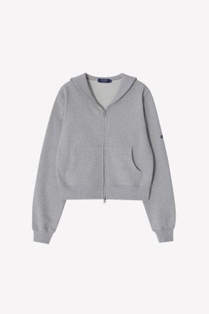 (Saint James) Bon Bon Zip-Up Sailor - Melange Grey