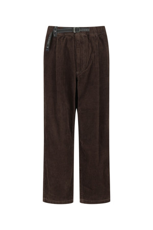 (AND WANDER) CORDUROY PANTS - D.BROWN