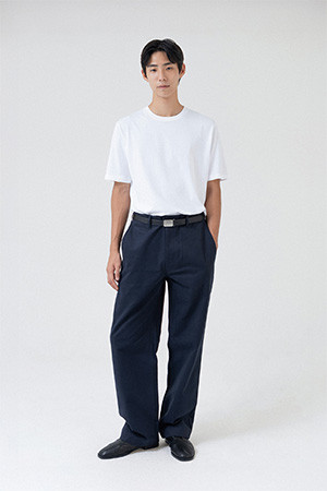 ESSENTIAL CHINO PANTS - DARK NAVY