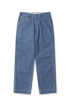 Wide Denim Pants - Light Indigo