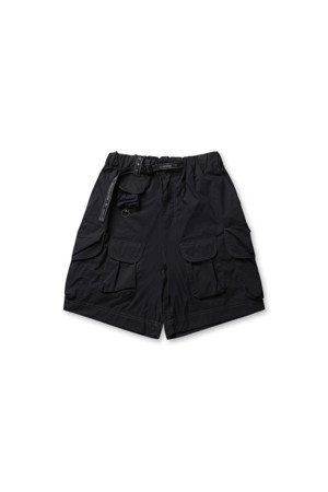 multi pocket short pants (M) - black
