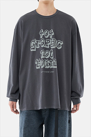 404 GNF(F) L/S TEE - CHARCOAL