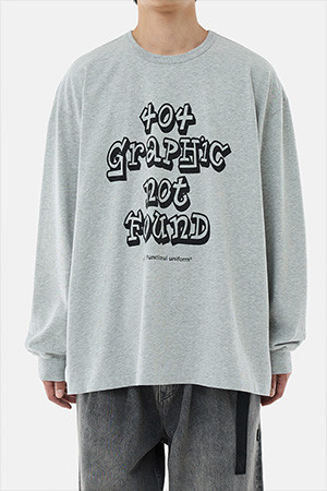 404 GNF(F) L/S TEE - HEATHER GRAY