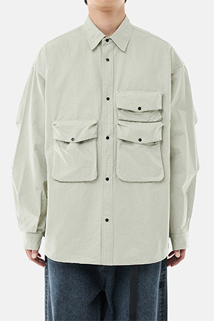 GEAR POCKET SHIRT - LIGHT TAUPE