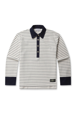 Single Piquet Jersey Polo - Egret