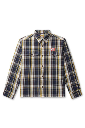 CHECK SHIRT - NAVY