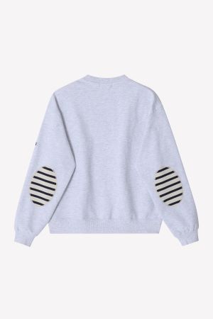 (Saint James) Bon Bon Elbow Patches - Light Grey