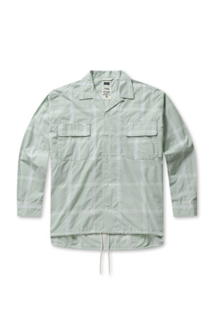 PALAKA Check Shirt - Coral Green