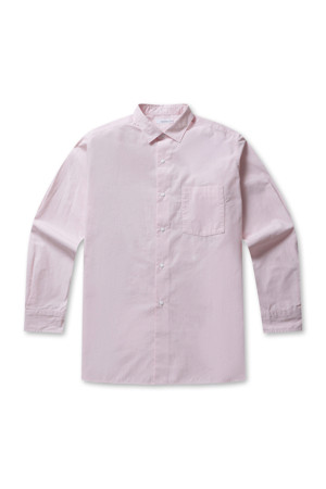 Regular Collar Wind Shirt - Pink
