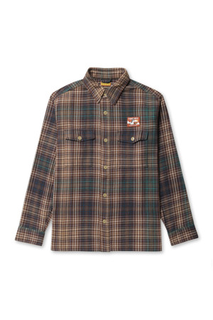 CHECK SHIRT - BROWN