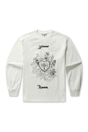 Re-cut Heavy Long Sleeve T-shirt - Egret