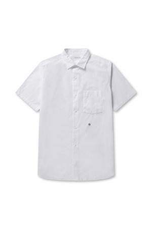 Regular Collar Wind S/S Shirt - Off White