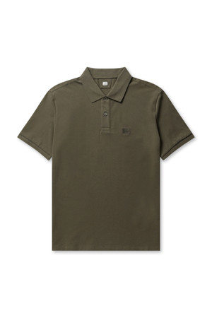 Stretch Piquet Logo Polo - IVY GREEN
