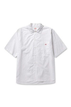 MENS COTTON POPLIN WORK SHIRT - WHITE