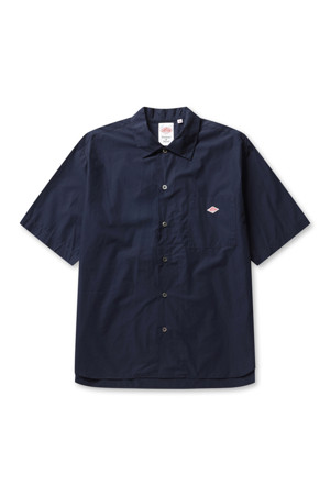 MENS COTTON POPLIN WORK SHIRT - NAVY